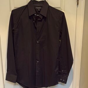 Banana Republic Black Dress Shirt Stretch Slim Fit in Small